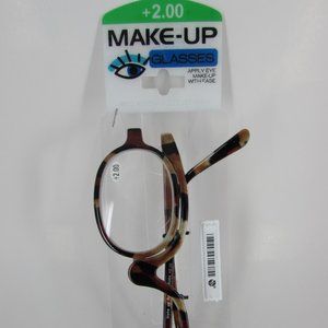 Select-A-Vision Make-Up Reader Glasses +2.00 Calico Brown